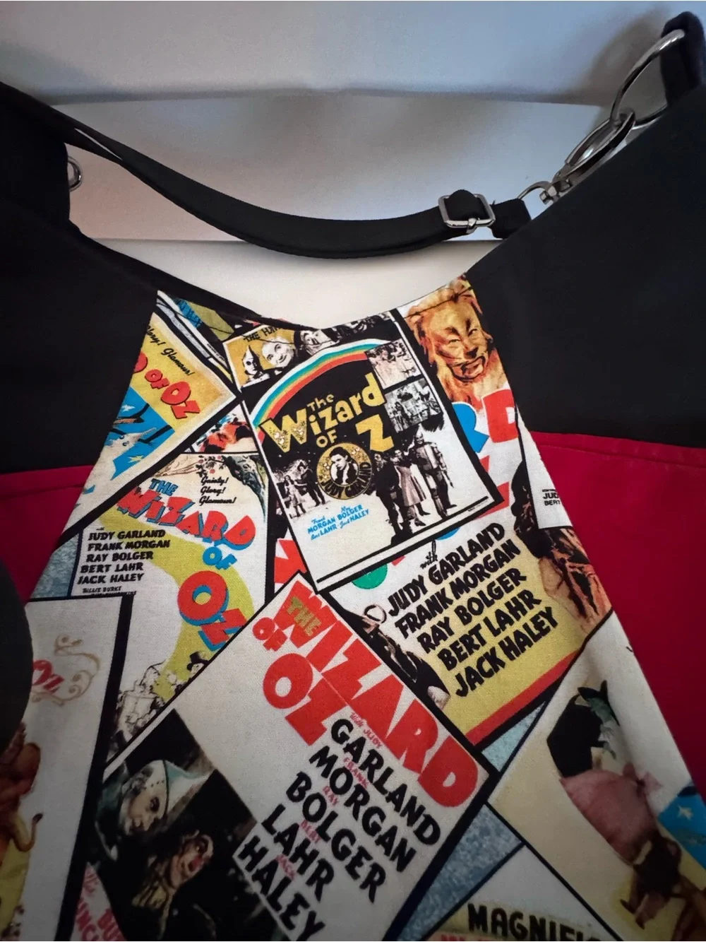 Handmade Wizard of Oz Crossbody Hobo Bag Judy Garland Movie Print Shoulder Purse